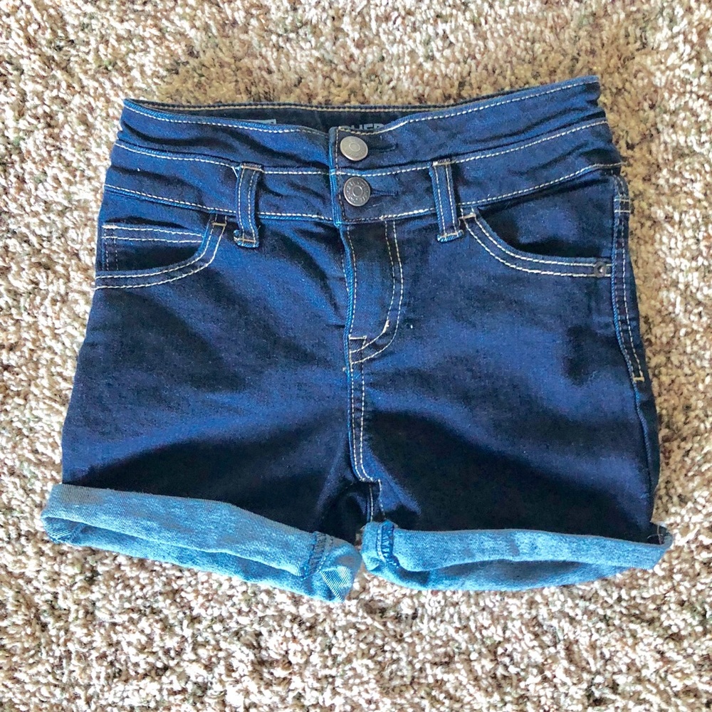 Cherokee high-rise dark wash denim short